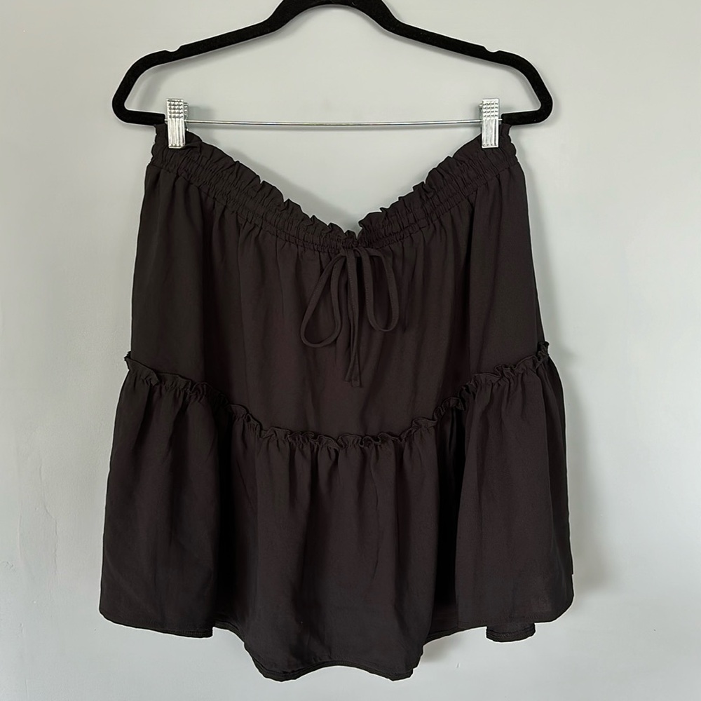 Tiered Skirt with Elastic waistband